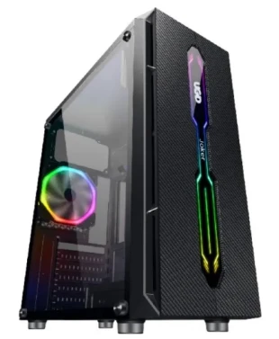 UGD Kuciste Joker K27 ATX, providna stranica, ugradjen 1x RGB kuler, crno