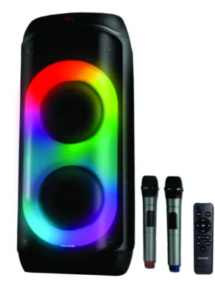 Microlab PT802W karaoke zvucnik 200W, Bluetooth,LED, 11,1V/4400mAh,TWS, Aux, USB, FM,microSD,+ Mic*2