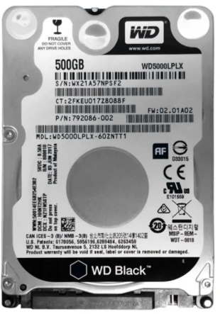 HDD 2.5 ** 500GB WD5000LPLX WD 7200RPM 32MB SATA3 7mm