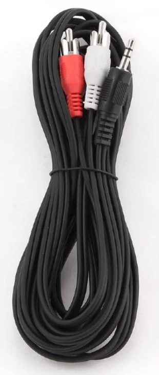 CCA-458-5M Gembird 3.5mm stereo plug to 2 phono plugs audio kabl 5m