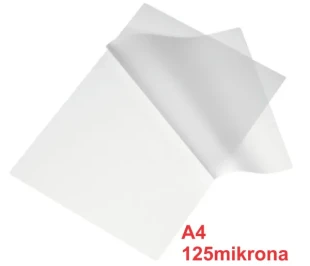 Folija za plastifikaciju A4 100listova 125mikrona (papir za laminaciju)