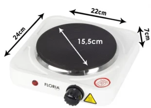 Zilan Elektricni reso ZLN2805 WH, 150mm, 1000W, beli