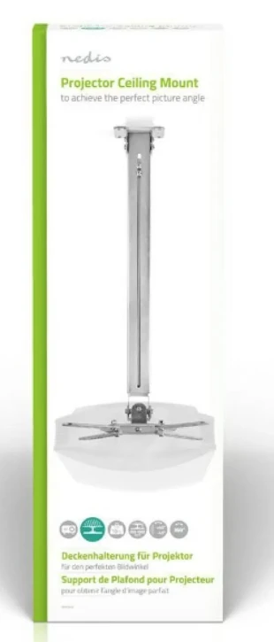 NEDIS PJCM200GY univerzalni plafonski nosac za projektor rotirajuci + tilt 90°, 550-1000mm