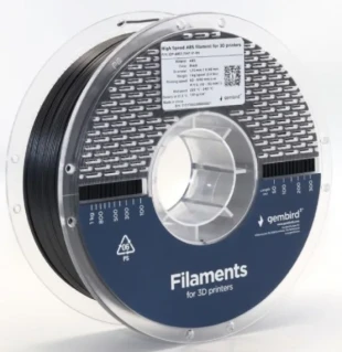 GEMBIRD 3DP-ABS1.75HY-01-BK ABS filament velike brzine za 3D stampac 1.75mm, kotur 1KG BLACK