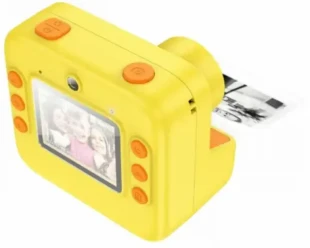 hoco. Dečija kamera sa štampačem, 2 inča IPS LCD, 720p, microSD - DV200 Yellow