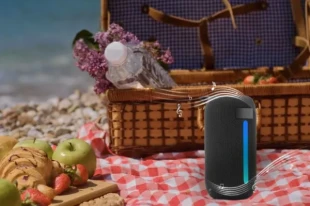 SPK-BT-LED-07 Gembird Portable Bluetooth LED speaker, 5W, BT, FM, USB, Handsfree, Black