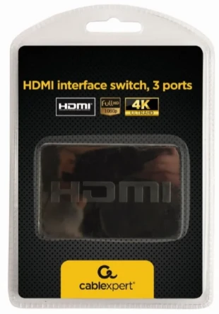 DSW-HDMI-34 Gembird HDMI interface SWITCH, 3 ports, remote