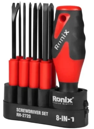 RONIX Alat Univerzalni set odvijaca sa nastavcima 8-delni CRV RH-2720 PLC