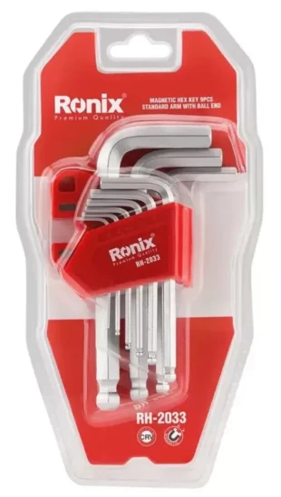 RONIX Alat MAGNETNI HEX KLJUCEVI SET 9-DELNI CR-V RH-2033 1.5-10mm