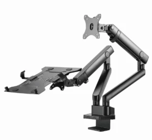 GEMBIRD MA-DA3-02 Gembird Podesivi stoni drzac za monitor tilt, 17-32 max.2x8kg +nosac za laptop,full-motion