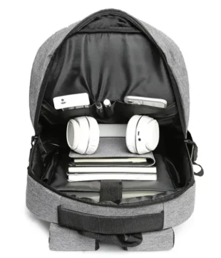 Ranac poslovni * MARTIN Sivi za laptop 15,6inc 42x34x12cm USB konektor