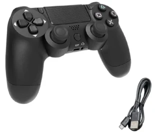 JPD-Wireless-Thrillershock PC/PS4 BLACK Gembird Bezicni gamepad sa dvostrukom vibracijom v2