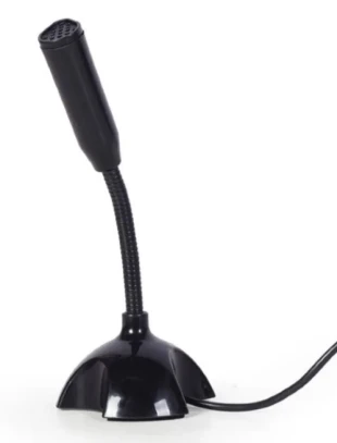 GEMBIRD MIC-DU-02 Gembird Desktop mikrofon na USB, savitljivo telo, black