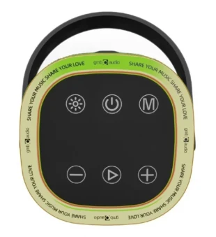 SPK-BT-LED-06 Gembird Portable Bluetooth LED speaker, 10W, BT, FM, USB, Handsfree, Black