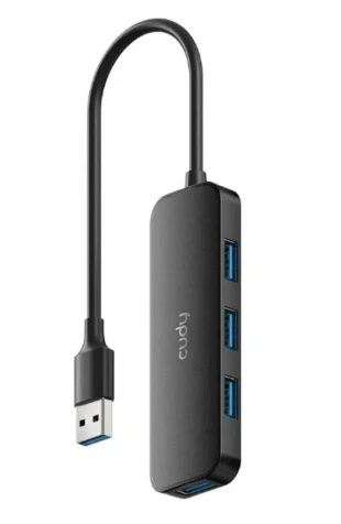 CUDY Cudy UH40A HUB 4 USB3.0 4-port, storage speed 5Gbps, black (alt. UHB-U3P4-03)