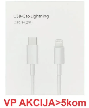 GEMBIRD CCP-AMCM-AMLM-2.0M ** Gembird 20W PD kabl USB-C na Lightening 8-pin, USB 3.0, 2m, white (199)