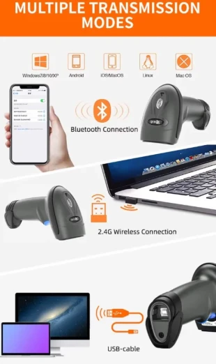 POS-BS3208R GMB 2d Hi Performance  CMOS barcode scanner, barkod skener, 2000mAh, BT/WiFi