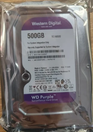 HDD 3.5 ** 500GB WD5000PURX WD Purple 24/7 5400RPM 16MB SATA3