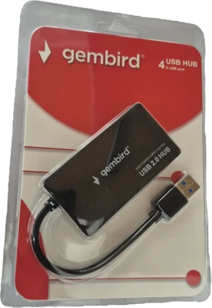 GEMBIRD UHB-U2P4-02 ** Gembird USB2.0 4-port HUB, black (279)