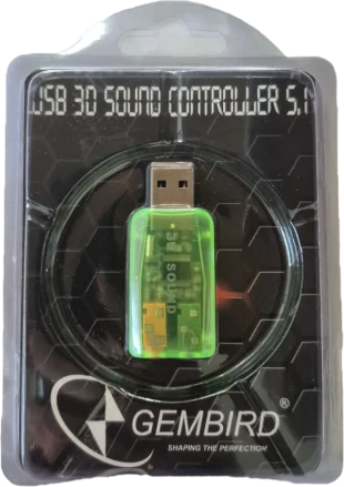 GEMBIRD CMP-SOUNDUSB13 ** Gembird USB 5.1 3D zvucna karta, zamenjuje audio kontrolor u PC (223)