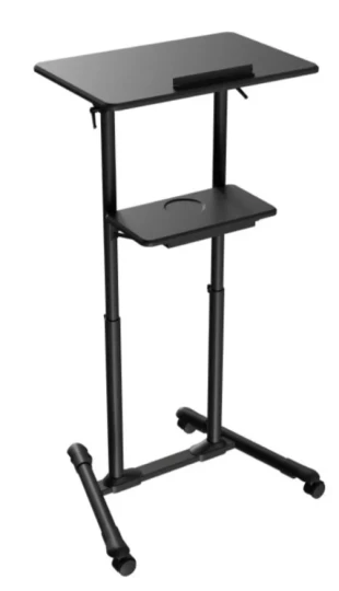 GEMBIRD TVS-DESK-01-BK Gembird Mobilni sto sa toèkicima, 1110-1345 mm, crne boje