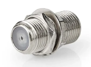 NEDIS CSGB41940ME Satellite & Antenna Adapter F zenski na F zenski, 75 Ohm, Metal, Silver, 1kom