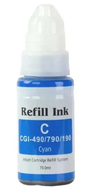 SINOCOPY INKJET GI-490 Dopuna Cyan SINO boja bocica sadrži 70 ml mastila za Canon CNIJC490SC