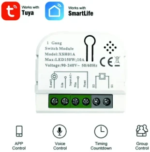 GEMBIRD SMART-1GANG Tuya Wifi DIY Self-locking daljinski upravljac Smart Switch relejni modul DC 5V/7-32V AC