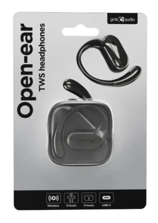 GEMBIRD OWS-01-BK Gembird bluetooth V5 open-ear slusalice, TWS, black