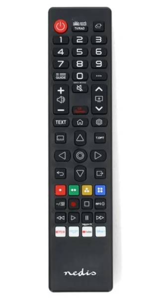 NEDIS TVRC45LGBK Univerzalni daljinski upravljac za LG, Amazon Prime/Disney/Netflix/Rakuten TV