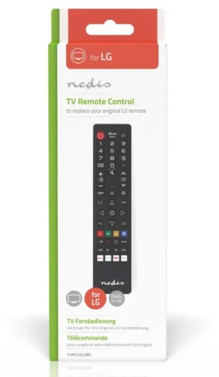 NEDIS TVRC45LGBK Univerzalni daljinski upravljac za LG, Amazon Prime/Disney/Netflix/Rakuten TV