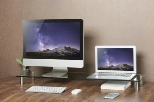 MS-TABLE-GL-01 * Gembird postolje za monitor od kaljenog stakla 1000 x 260 x 93 mm