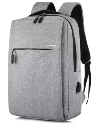 NCC-15-KLB011 Gembird Ranac poslovni Sivi za laptop 15,6inc 41x28x12cm USB konektor, 420g