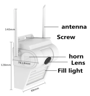 GEMBIRD CAM-IP5MP-EP48 GMB kamera 5 mpix microSD iCSee xmeye pro app Two-way voice Garden Lamp ip66* (3137)