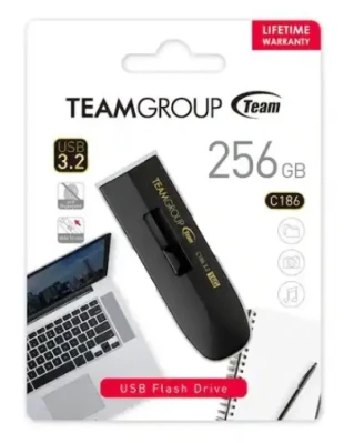 TEAM GROUP TeamGroup 256GB C186 USB Flash memorija 3.2 BLACK TC1863256GB01