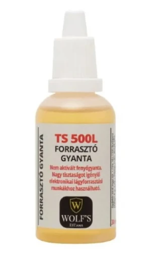Kalofonijum za lemljenje, tecni TS500L 30ml Wolf