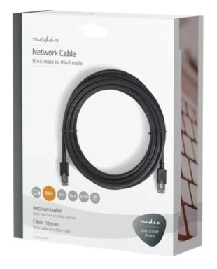CCBW85100AT150 Nedis Mrezni kabl, CAT5e UTP Patch cord 15m black (alt. PP12-15M)