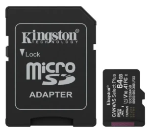 KINGSTON Memorijska kartica U1 V10 SDXC 64GB Canvas Select Plus G3 150R SDCS3/64GB + adapter