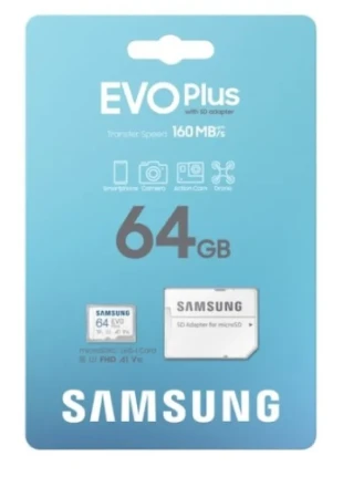 SAMSUNG Memorijska kartica EVO PLUS MicroSD Card 64GB + Adapter MB-MC64SA