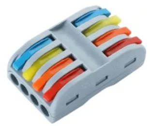 WAGO klema 4 in 4 out spojna sa polugom, 2 kom pakovanje cena za 2 komada