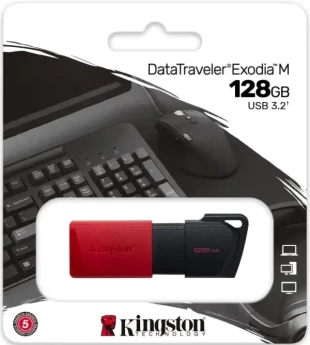KINGSTON 128GB DTXM/128GB USB Flash memorija 3.2 Crno/Crvena