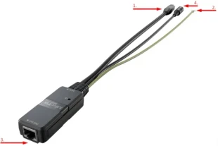 MikroTik GESP+POE IN Gigabit PoE injector,crna