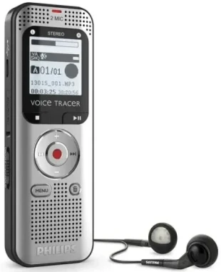 Philips diktafon DVT2015 Mono 8GB/LCD 2x AAA,USB 2.0