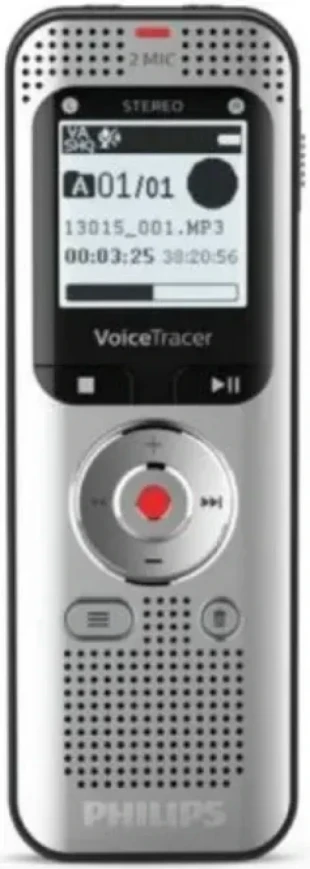 Philips diktafon DVT2015 Mono 8GB/LCD 2x AAA,USB 2.0
