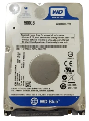 HDD 2.5 * 500GB WD5000LPVX WD BLUE 5400RPM 8MB SATA3 7mm