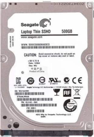 HDD 2.5 * 500GB ST500LM000 SEAGATE Notebook thin 5400rpm 64mb Flash 8gb SATA3  7mm
