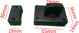 Reza za vrata mod.505 crna