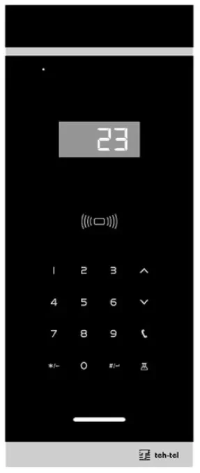 TEH-TEL Spoljna jedinica audio interfona Q2 Lux 125 kHz RFID 12V do 400 korisnika
