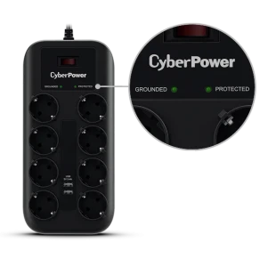 CyberPower produžni kabl sa prenap. zaštitom 8xŠuko, 2xUSB