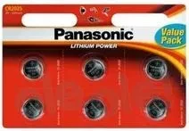 Panasonic baterije Litijum CR-2025 L/6bp